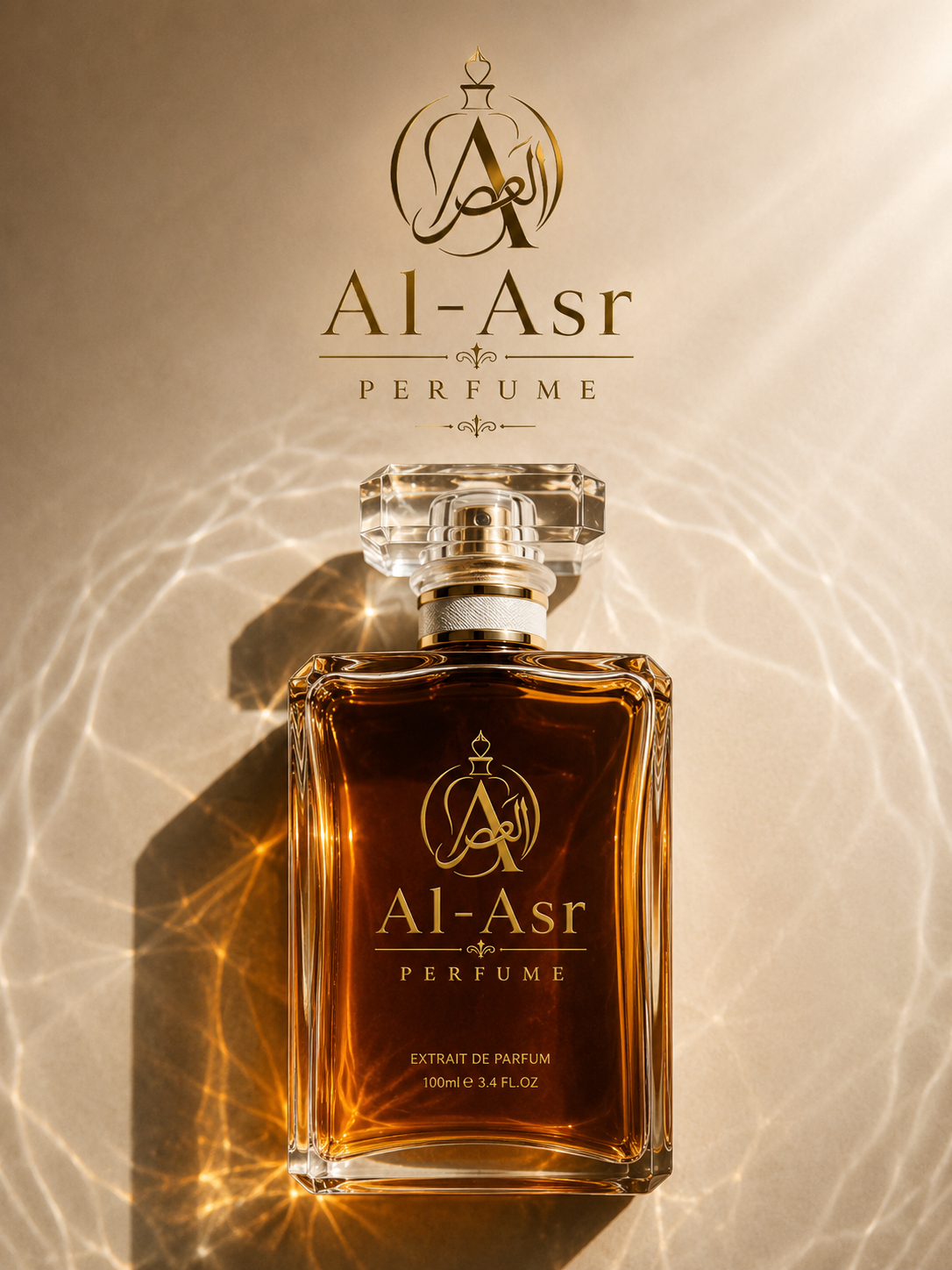 Al-Asr Eternal Oud Extrait de Parfum 100ml luxury perfume bottle